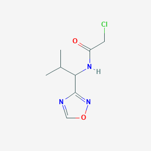 2-Chloro-N-[2-methyl-1-(1,2,4-oxadiazol-3-yl)propyl]acetamide