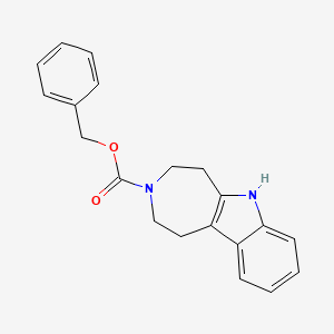 Benzyl 2,4,5,6-tetrahydro-1H-azepino[4,5-b]indole-3-carboxylate