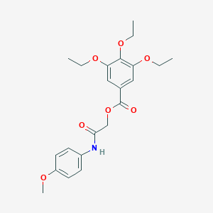 2-(4-Methoxyanilino)-2-oxoethyl 3,4,5-triethoxybenzoate