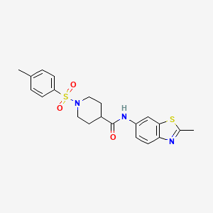N-(2-methylbenzo[d]thiazol-6-yl)-1-tosylpiperidine-4-carboxamide
