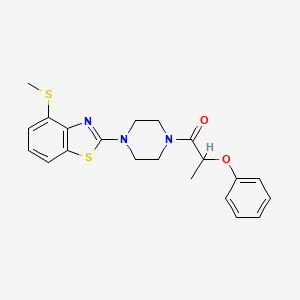 1-(4-(4-(Methylthio)benzo[d]thiazol-2-yl)piperazin-1-yl)-2-phenoxypropan-1-one
