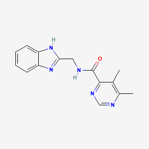 N-(1H-Benzimidazol-2-ylmethyl)-5,6-dimethylpyrimidine-4-carboxamide