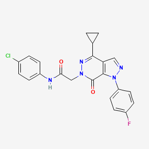 N-(4-chlorophenyl)-2-(4-cyclopropyl-1-(4-fluorophenyl)-7-oxo-1H-pyrazolo[3,4-d]pyridazin-6(7H)-yl)acetamide
