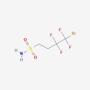 molecular formula C4H6BrF4NO2S B2844548 4-Bromo-3,3,4,4-tetrafluorobutane-1-sulfonamide CAS No. 2445784-98-3