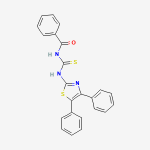 B2844559 N-((4,5-diphenylthiazol-2-yl)carbamothioyl)benzamide CAS No. 307510-68-5