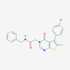 N-benzyl-2-(5-(4-bromophenyl)-6-methyl-4-oxothieno[2,3-d]pyrimidin-3(4H)-yl)acetamide