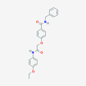 molecular formula C24H24N2O4 B284457 N-benzyl-4-[2-(4-ethoxyanilino)-2-oxoethoxy]benzamide 