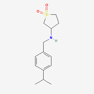 3-({[4-(Methylethyl)phenyl]methyl}amino)thiolane-1,1-dione