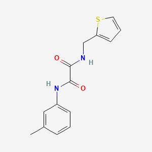 molecular formula C14H14N2O2S B2844576 N-(3-甲基苯基)-N'-(噻吩-2-基甲基)乙二酰胺 CAS No. 874584-45-9