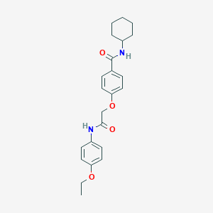 N-cyclohexyl-4-[2-(4-ethoxyanilino)-2-oxoethoxy]benzamide