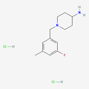 molecular formula C13H21Cl2FN2 B2844592 1-(3-Fluoro-5-methylbenzyl)piperidin-4-amine dihydrochloride CAS No. 1286265-62-0