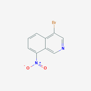 molecular formula C9H5BrN2O2 B2844604 4-Bromo-8-nitroisoquinoline CAS No. 677702-62-4