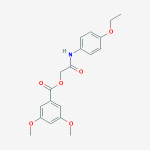 molecular formula C19H21NO6 B284461 2-(4-Ethoxyanilino)-2-oxoethyl 3,5-dimethoxybenzoate 