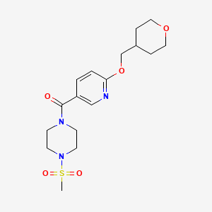 (4-(methylsulfonyl)piperazin-1-yl)(6-((tetrahydro-2H-pyran-4-yl)methoxy)pyridin-3-yl)methanone