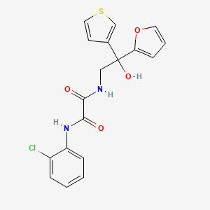 N1-(2-chlorophenyl)-N2-(2-(furan-2-yl)-2-hydroxy-2-(thiophen-3-yl)ethyl)oxalamide