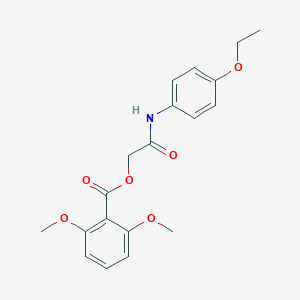 molecular formula C19H21NO6 B284463 2-(4-Ethoxyanilino)-2-oxoethyl 2,6-dimethoxybenzoate 