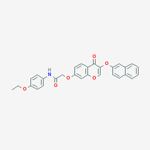 N-(4-ethoxyphenyl)-2-{[3-(2-naphthyloxy)-4-oxo-4H-chromen-7-yl]oxy}acetamide