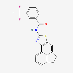molecular formula C21H13F3N2OS B2844673 N-(4,5-二氢-乙基-5,4-d]噻唑-8-基)-3-(三氟甲基)苯甲酰胺 CAS No. 477534-98-8