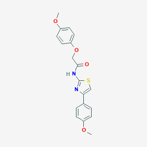 2-(4-methoxyphenoxy)-N-[4-(4-methoxyphenyl)-1,3-thiazol-2-yl]acetamide