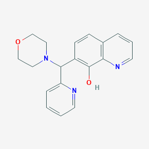 molecular formula C19H19N3O2 B2844763 7-(吗啉-4-基(吡啶-2-基)甲基)喹啉-8-醇 CAS No. 303035-65-6