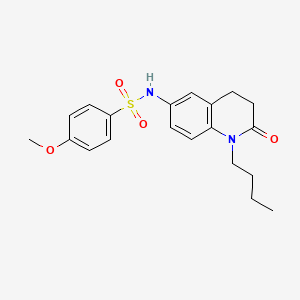 molecular formula C20H24N2O4S B2844781 N-(1-butyl-2-oxo-1,2,3,4-tetrahydroquinolin-6-yl)-4-methoxybenzenesulfonamide CAS No. 941992-25-2