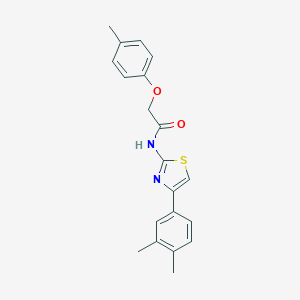 N-[4-(3,4-dimethylphenyl)-1,3-thiazol-2-yl]-2-(4-methylphenoxy)acetamide