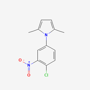 molecular formula C12H11ClN2O2 B2844792 1-(4-Chloro-3-nitrophenyl)-2,5-dimethyl-1H-pyrrole CAS No. 959059-53-1
