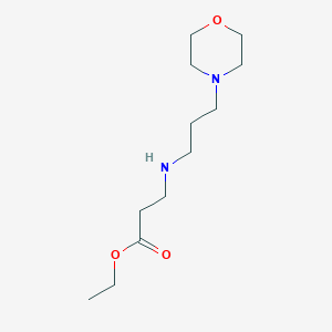molecular formula C12H24N2O3 B2844794 Ethyl 3-{[3-(morpholin-4-yl)propyl]amino}propanoate CAS No. 1099649-48-5