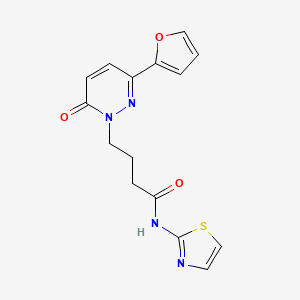 4-(3-(furan-2-yl)-6-oxopyridazin-1(6H)-yl)-N-(thiazol-2-yl)butanamide