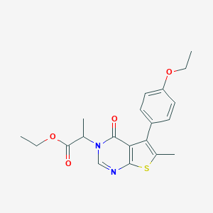 ethyl 2-(5-(4-ethoxyphenyl)-6-methyl-4-oxothieno[2,3-d]pyrimidin-3(4H)-yl)propanoate