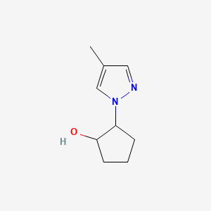 2-(4-methyl-1H-pyrazol-1-yl)cyclopentan-1-ol