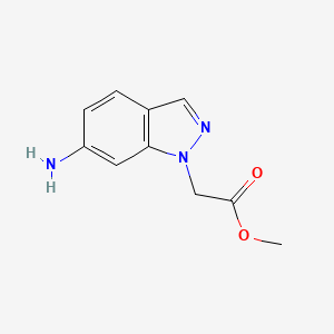 1H-Indazole-1-acetic acid, 6-amino-, methyl ester