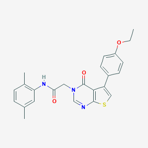 N-(2,5-dimethylphenyl)-2-(5-(4-ethoxyphenyl)-4-oxothieno[2,3-d]pyrimidin-3(4H)-yl)acetamide