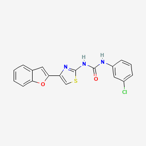 1-(4-(Benzofuran-2-yl)thiazol-2-yl)-3-(3-chlorophenyl)urea