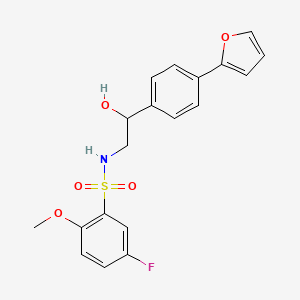 S-(5-fluoro-2-methoxyphenyl)-2-[4-(furan-2-yl)phenyl]-2-hydroxyethane-1-sulfonamido