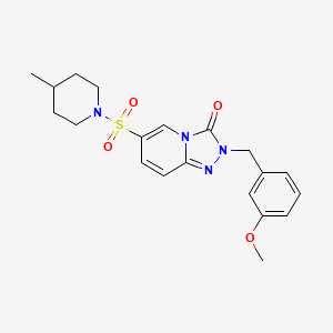 2-(3-methoxybenzyl)-6-((4-methylpiperidin-1-yl)sulfonyl)-[1,2,4]triazolo[4,3-a]pyridin-3(2H)-one