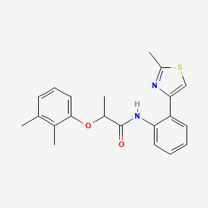 molecular formula C21H22N2O2S B2844921 2-(2,3-dimethylphenoxy)-N-(2-(2-methylthiazol-4-yl)phenyl)propanamide CAS No. 1797094-89-3