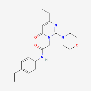 2-(4-ethyl-2-morpholin-4-yl-6-oxopyrimidin-1(6H)-yl)-N-(4-ethylphenyl)acetamide