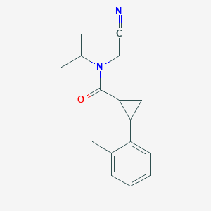 N-(cyanomethyl)-2-(2-methylphenyl)-N-(propan-2-yl)cyclopropane-1-carboxamide
