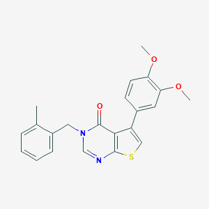 5-(3,4-dimethoxyphenyl)-3-(2-methylbenzyl)thieno[2,3-d]pyrimidin-4(3H)-one