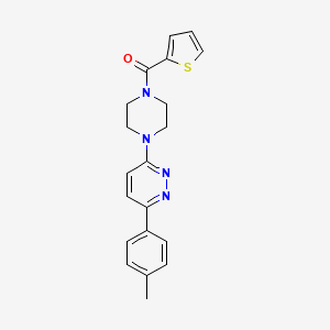molecular formula C20H20N4OS B2844954 Thiophen-2-yl(4-(6-(p-tolyl)pyridazin-3-yl)piperazin-1-yl)methanone CAS No. 1021130-83-5