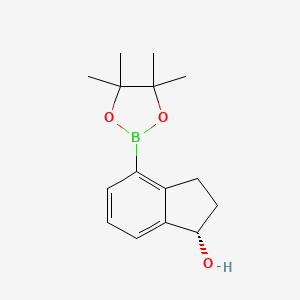 (S)-4-(4,4,5,5-Tetramethyl-1,3,2-dioxaborolan-2-yl)-2,3-dihydro-1H-inden-1-ol