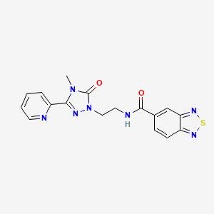 N-(2-(4-methyl-5-oxo-3-(pyridin-2-yl)-4,5-dihydro-1H-1,2,4-triazol-1-yl)ethyl)benzo[c][1,2,5]thiadiazole-5-carboxamide