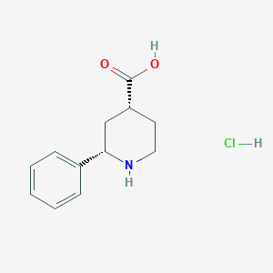 (2S,4R)-2-Phenylpiperidine-4-carboxylic acid;hydrochloride