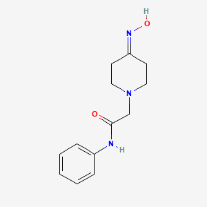 2-[4-(hydroxyimino)piperidin-1-yl]-N-phenylacetamide