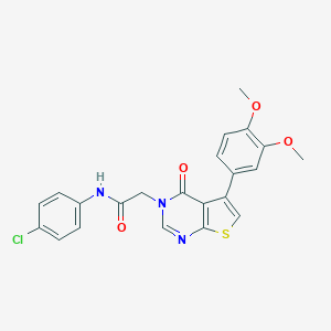 N-(4-chlorophenyl)-2-(5-(3,4-dimethoxyphenyl)-4-oxothieno[2,3-d]pyrimidin-3(4H)-yl)acetamide