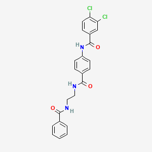 molecular formula C23H19Cl2N3O3 B2845030 N-(4-((2-苯甲酰基乙基)氨基)苯基)-3,4-二氯苯甲酰胺 CAS No. 1203331-89-8