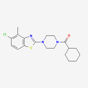 5-chloro-2-(4-cyclohexanecarbonylpiperazin-1-yl)-4-methyl-1,3-benzothiazole