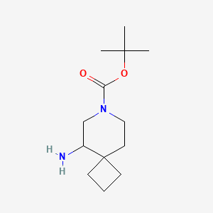 molecular formula C13H24N2O2 B2845042 tert-Butyl 5-amino-7-azaspiro[3.5]nonane-7-carboxylate CAS No. 2193064-39-8
