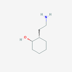 molecular formula C8H17NO B2845046 Rel-(1S,2S)-2-(2-aminoethyl)cyclohexan-1-ol CAS No. 1903422-81-0